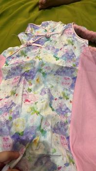 Product Review of Dress Anak Perempuan Import Model Cheongsam Bunga Rabbit Brokat Tutu Kerah Tinggi Fashionable from a**s 0