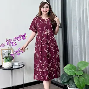 Daster Wanita Natasha Busui Friendly Resleting Depan Rayon Premium Bumil Tidur
