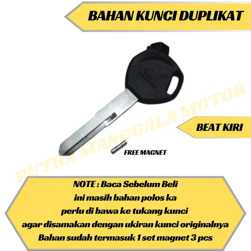Kunci Duplikat Beat Kiri Bahan Kunci Beat Vario Scoopy Spacy Vario 125 150 Megapro Verza Sonic 1