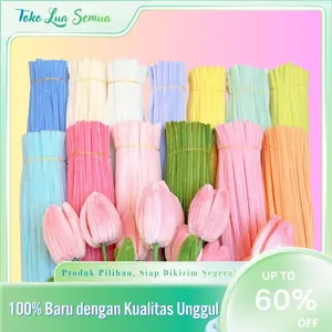 100pcs Pipe Cleaner Kawat Bulu 30cm 100±5pcs | Warna Cerah Premium | Mainan Anak & DIY Craft Kerajinan