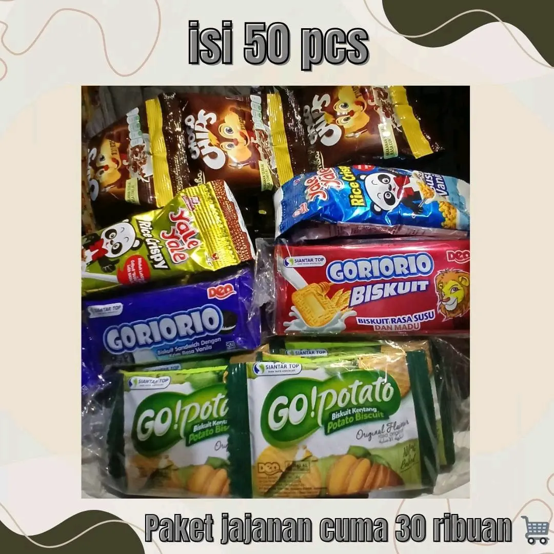 Jajan Paket Rumahan 30rb'an isi 50pcs (bisa request) Snacks