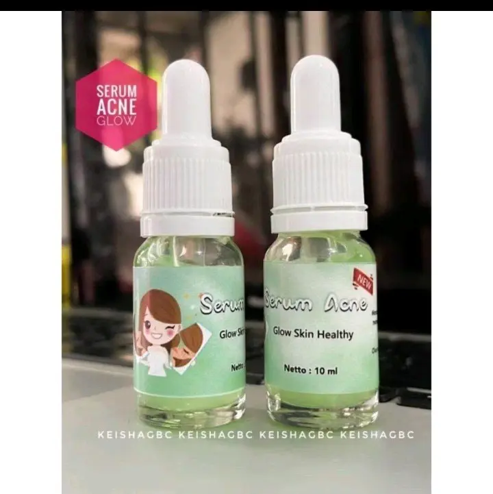 acne serum jerawat kemasan hijau