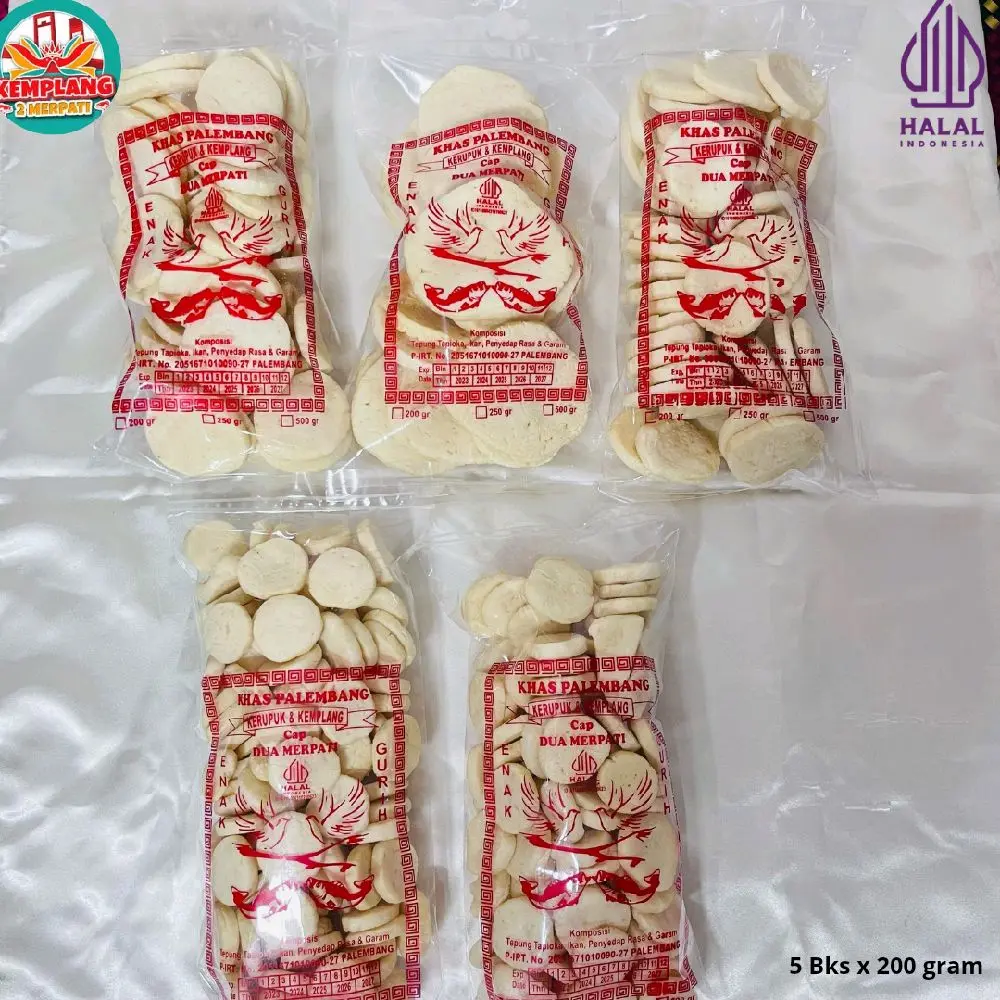 PAKET NAGIH RENYAH [PESER,2 KANCING,2 MINI] KERUPUK KEMPLANG PALEMBANG  Tenggiri Snack