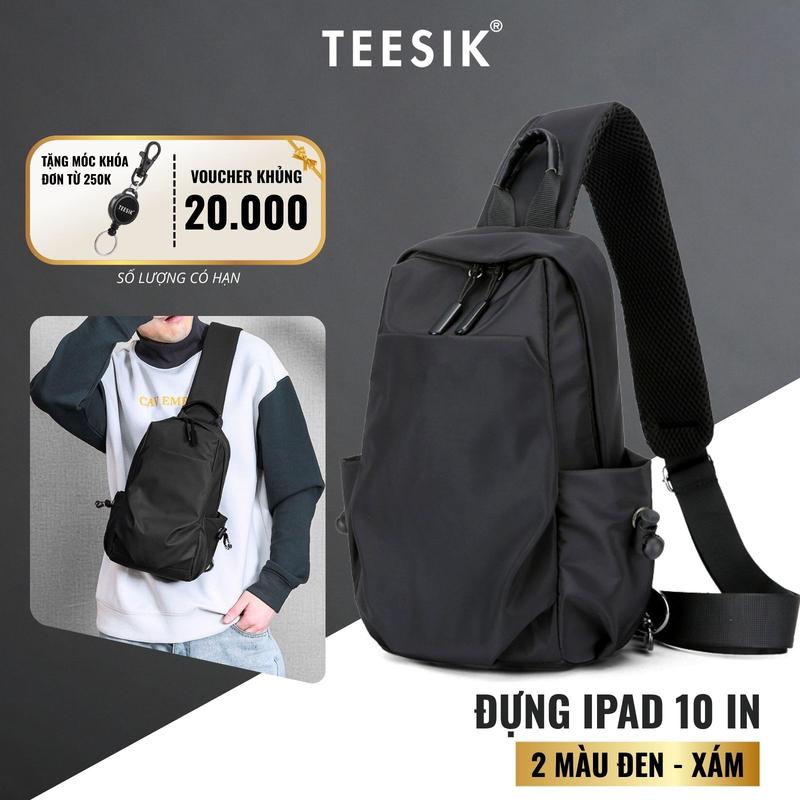 Túi đeo chéo nam đẹp TEE SIK túi nam đeo vai túi đeo chéo túi xách form balo 1 quai chống nước Bag túi đeo chéo vải dù TS24