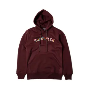 Roughneck H030 Maroon Sig Happy Hoodie Cowok Fleece Nyaman Panjang Sablon