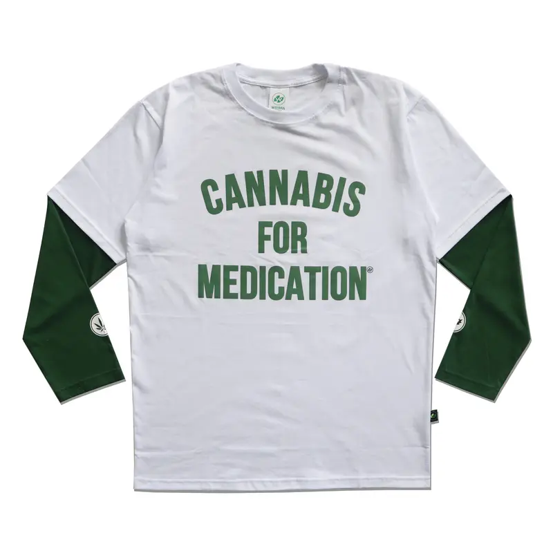Weedan - Cannabis For - Double Layers Long Sleeve Vintage 0