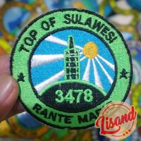 Gambar Patch Emblem Bordir Gunung Rante Mario dari Lisand Kota Bogor 2 Tokopedia