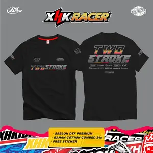 T-Shirt TWO STROKE NEVER DIE V2 Original XHK RACER High Premium Quality FREE STICKER Unisex