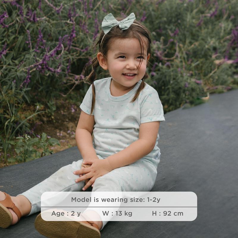 Little Palmerhaus - Little Wear Attire Set (Setelan Kaos Lengan Pendek + Celana Panjang) Baju Tidur Anak 3