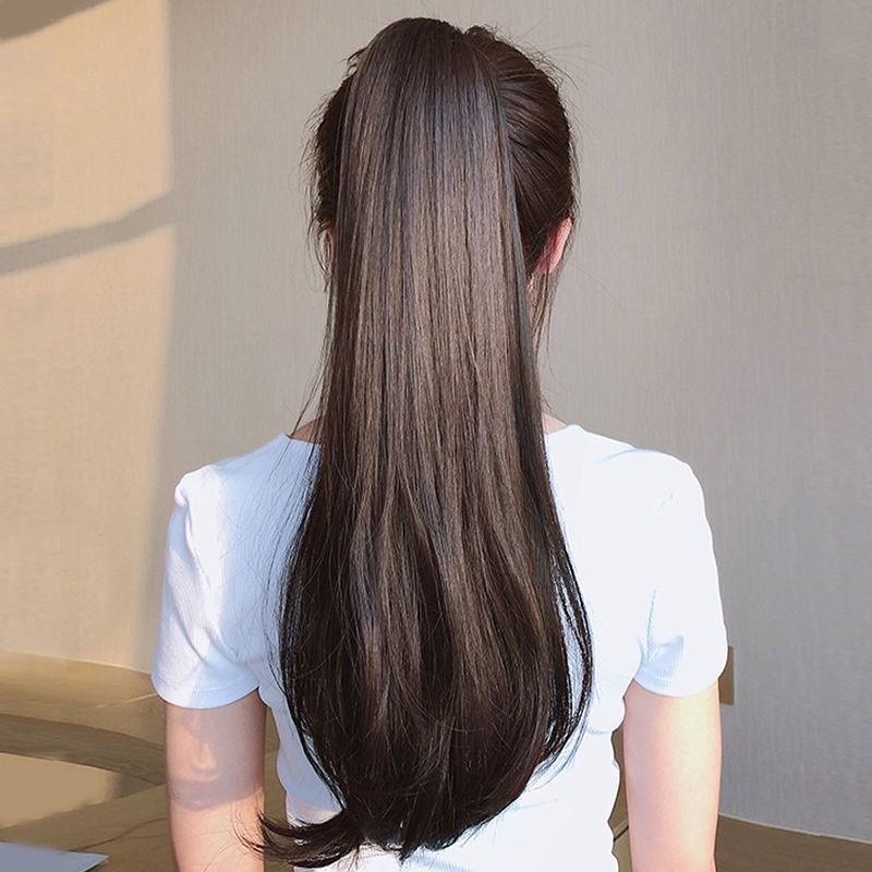 TALI PITA LURUS TEBAL TIDAK MENGKILAP DIJAMIN UANG KEMBALI /KUNCIRAN EKOR KUDA LURUS / TIE PONYTAIL LURUS BLOW / FAKE HAIR/HAIRCLIP KUNCIRAN RAMBUT /TALI KUNCIRAN KUDA LURUS/PONYTAIL WIG RAMBUT PALSU/hairclip/hairextension/ tali ekor kuda 4