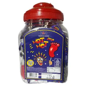 PERMEN HOT HOT KAKI/ PENDEKAR TOPLES ISI 100 pcs PERMEN KAKI Biru Candy Strawberry Food Snacks
