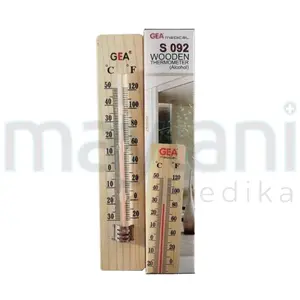 Gea Thermometer Ruangan Kayu S092 Termometer Pengukur Suhu Kamar S 092