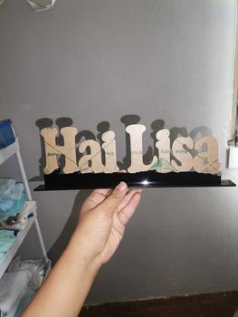 Product Review of Hiasan Kabinet Meja Kalimah Nama Custom 29x9cm from I**h 3