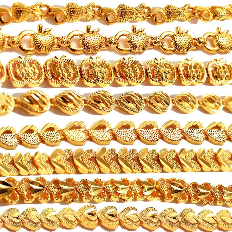 Product Introduction of Copper gold-plated watch chain, Geely bracelet, gold-plated accessories, non fading, non peeling alarm jewelry -24H shipping, free gift jewelry box 5