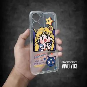 Case VIV* Y03 Y100 V30 SevenCase [ SAILORMOON ] Casing Hp Aesthetic Kesing Hp Karakter Anime Cassing Hp Motif Lucu Clear Case - COD