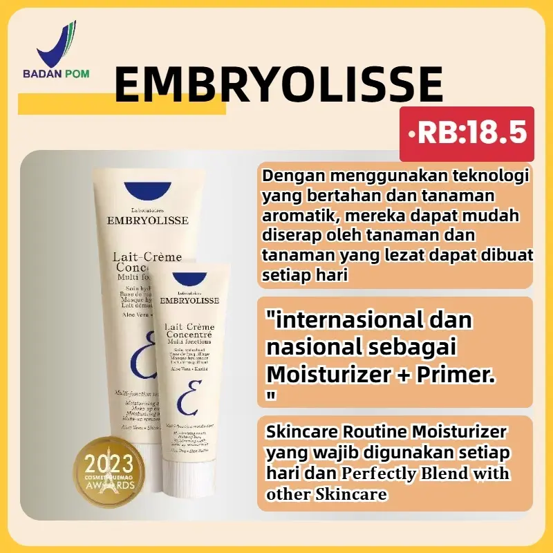 Embryolisse Lait-Creme Concentre 30ml/75ml Miracle Cream 6 IN 1 Pelembab Moisturizer Wajah Makeup Base Primer Kering Foundation 1