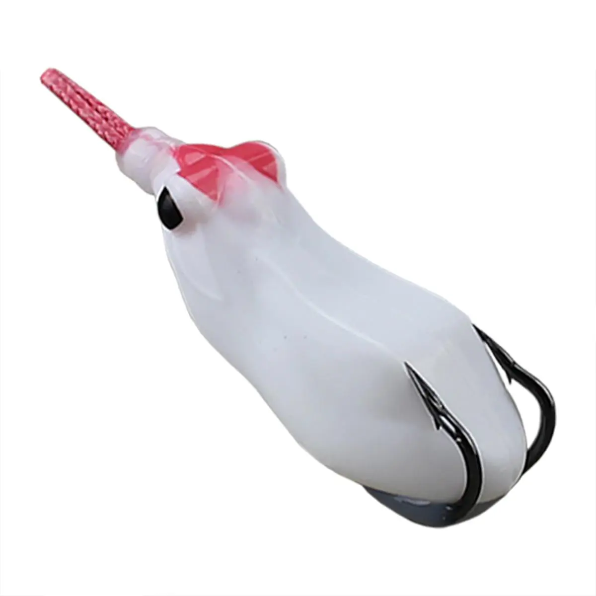 Rubber Jump Frog Fishing Lure Very Cheap Casting Soft Plastic Jig Head Toad Bait Slow Jigging  Plastic Frog Floating with Double Hooks Top Water Soft 3D Eyes Tool