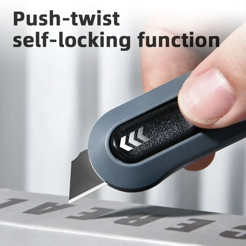 Deli Tools Home Series Mini Extenable Knife/ Cutter SK5 Blade ABS 12m / HT4007 / HT4007C / HT4007L 4