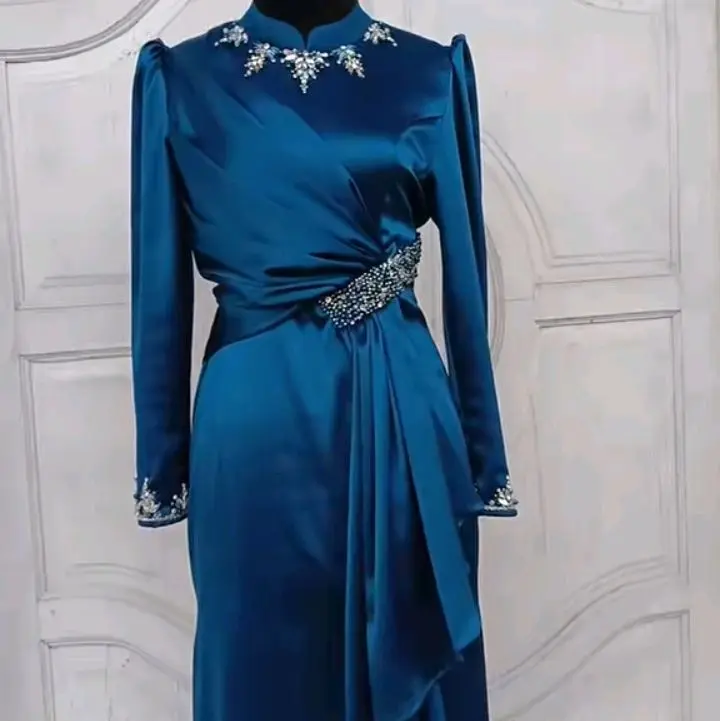 gamis satin mewah dan elegan fashion look women trendy viral