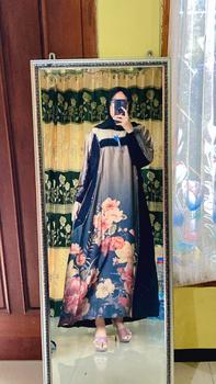 Product Review of Cherria.Co Gamis Kode LIVE Mewah Cherria Ld 110/120 Dress Muslim Wanita Balon Cantik gamisabaya from M**7 0