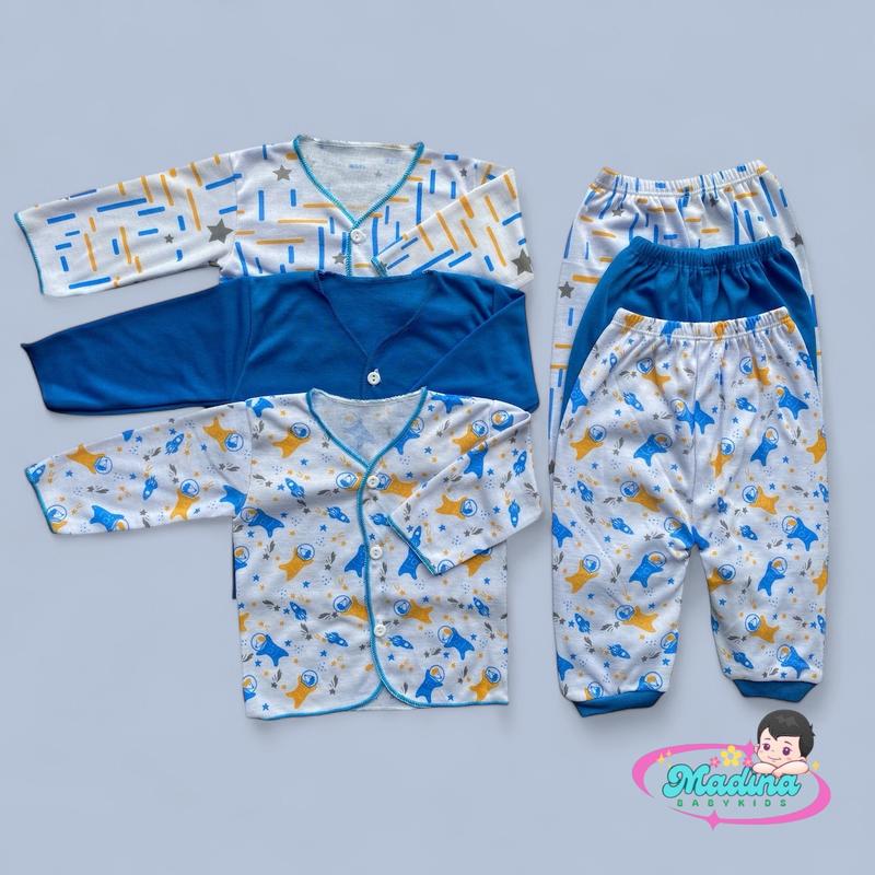 Product Introduction of Paket 6 pcs baju celana bayi lengan panjang newborn Katun laki laki perempuan / Parsel Bunda 6