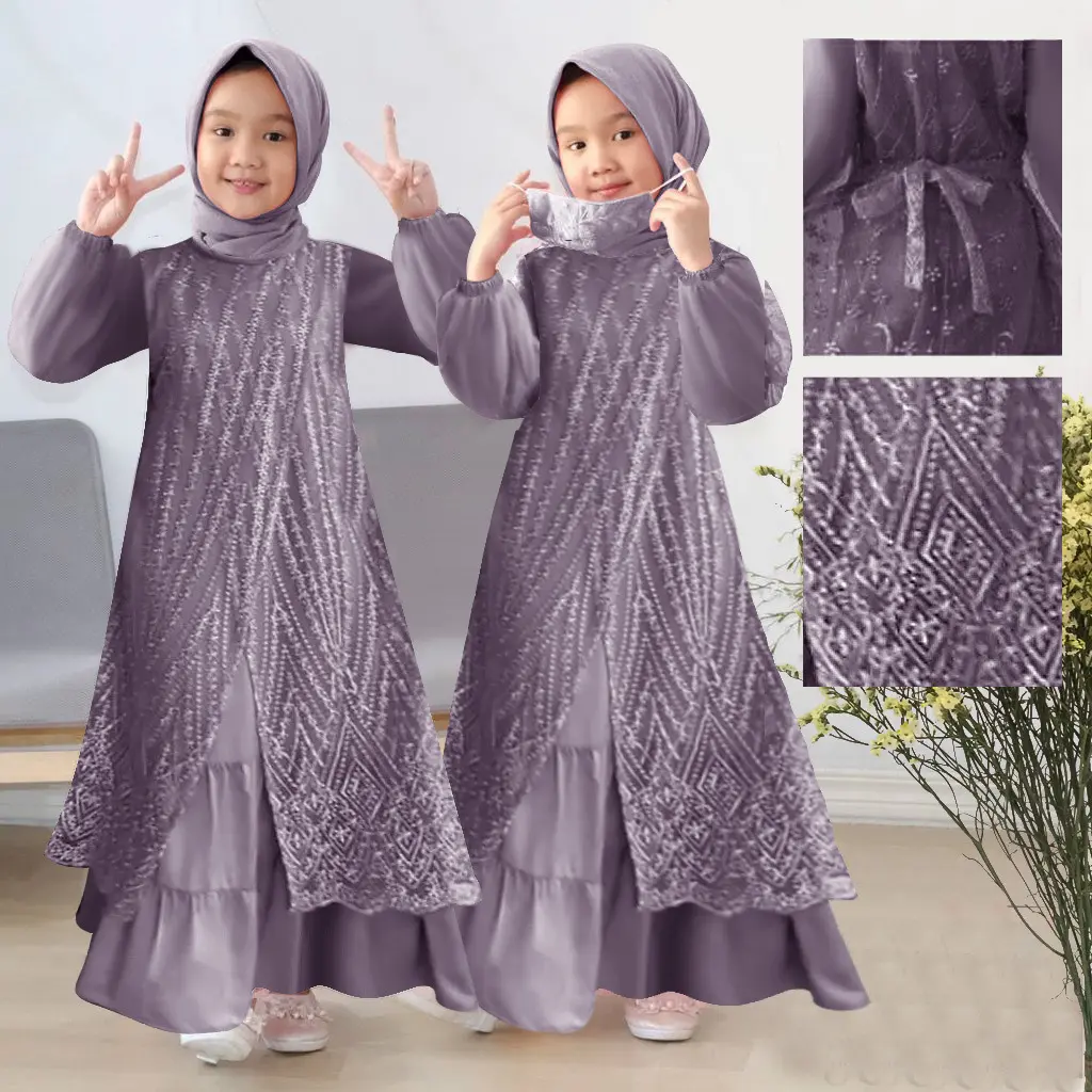 KID OLIVIA (3-16THN) DRESS ANAK MUSLIM GAMIS ANAK MAXI OLIVIA GAMIS ANAK KEKINIAN GAMIS ANAK MURAH