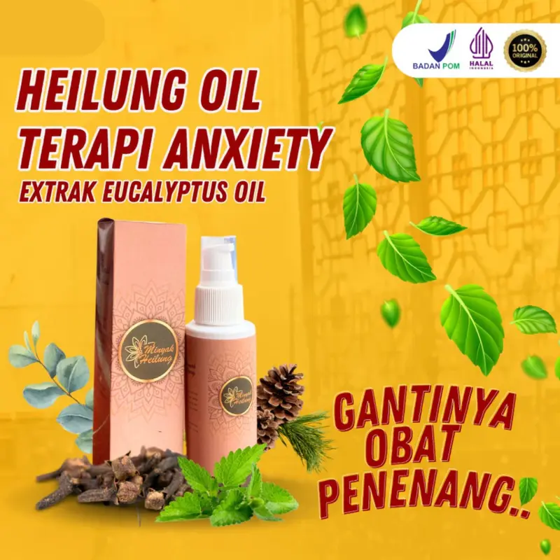 Termurah Heilung Oil Therapy 100ml - Minyak Pijat Terapeutik Alami Untuk Anxiety Dan Gerd Anxiety - Sehat 2