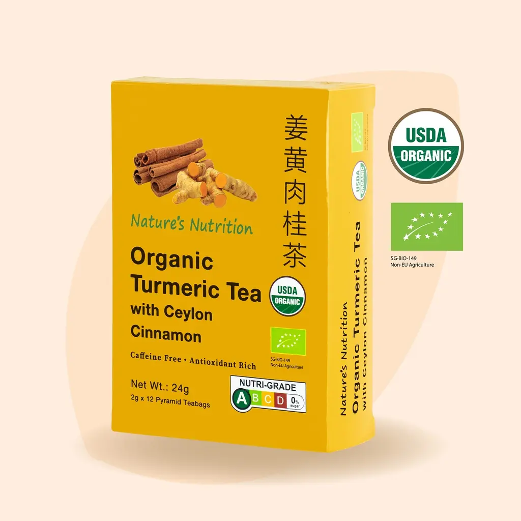 Nature's Nutrition Organic Turmeric Tea with Ceylon Cinnamon