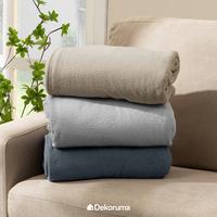 Gambar Dekoruma NOMIYA Selimut Sherpa Fleece / Selimut Tidur / Selimut Lembut 120x147CM - Abu-Abu dari Dekoruma Official Store Kab. Bekasi 4 Tokopedia