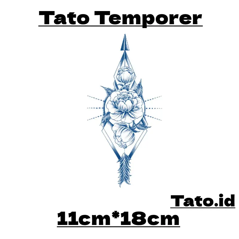Premium Tattoo Temporary Tahan Lama 15 Hari Tato Temporer Semi Permanen 11x18 Cm Anti Air Cowo Cewe Keren Lengan Tangan Dada Kaki Motif Naga Jangkar Geisha Tulisan Minimalis Tato Kecil Waterproof Tatoo 2