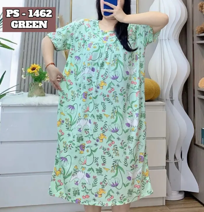 Korean Fasihion Plus Size sleepwear Daster nightdress Homewear Nightwear Dress