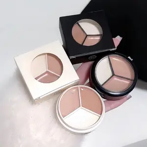 Concealer Contour Corrector 3 in 1 Cream Natural Light Skin Color Tahan Lama LA188 5172