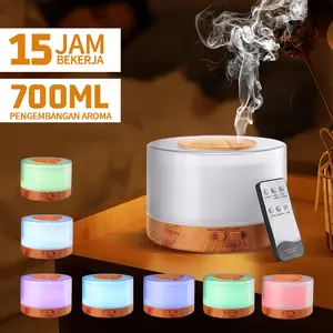 Pulau Aroma: 700ml Besar, 15 Jam Tahan Lama, Lampu Warna-Warni, Remote Control untuk Rumahmu!