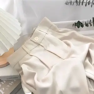 Loose Pants Trousers Wanita Bahan Polyester Shakila - Celana Anti Kusut - Celana Kulot Casual Wanita Panjang Dewasa Hitam