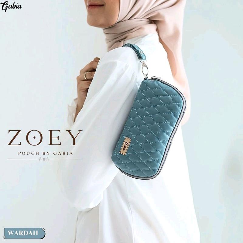 GFR - Zoey By Gabia Pouch wanita simpel  pouch bordir terbaru murah/multifungsi muat make up/hp bahan kulit sintesis 3
