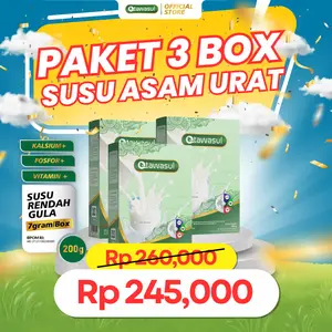 Susu Herbal Solui Asam Urat Nyeri Sendi Pengapuran Etawasul 200 Gram Original 100%