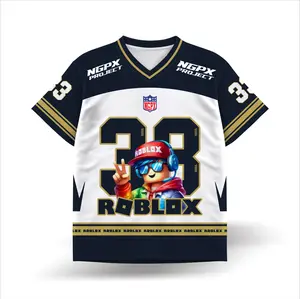 Jersey Anak Kartun Roblox Black 38 Bahan Serena Premium Adem Halus Full Printing
