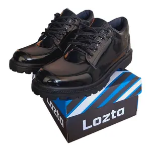LOZTA Sepatu Pdh Pria Pantofel Formal Kerja Kekinian Docmart Series Shoes Karet Hitam