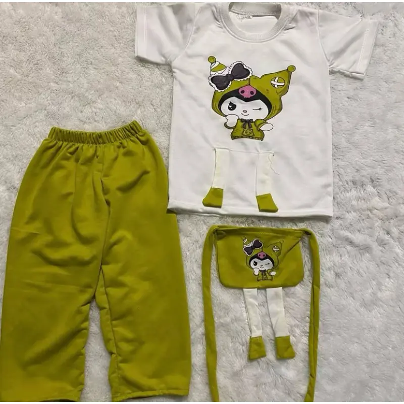 SETELAN ANAK PEREMPUAN KUROMI FREE TAS 1-5TAHUN 7