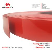 Gambar HOMEGA PVC Edging- Pelapis Meja PVC - Tekstur Red Glossy - Ukuran 22 mm / 42 mm - Kemasan 1 Roll / 100 m - Ukuran 22 mm dari Homega Indonesia Kota Administrasi Jakarta Barat 5 Tokopedia
