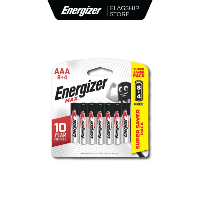 Pin AAA Energizer Max E92 BP8+4 - Vỉ 8 Tặng 4