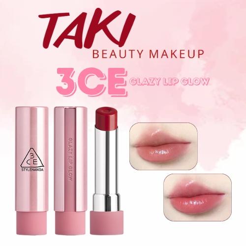 Son Dưỡng Có Màu 3CE Glazy Lip Glow 9 Colors Dạng Thỏi