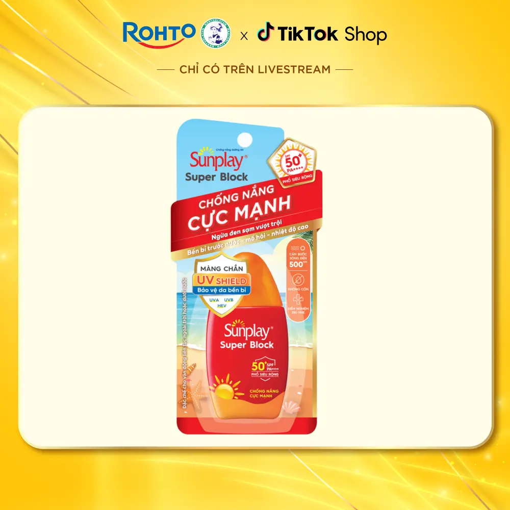 Sữa chống nắng SPF50+ SUNPLAY SUPER BLOCK 30G