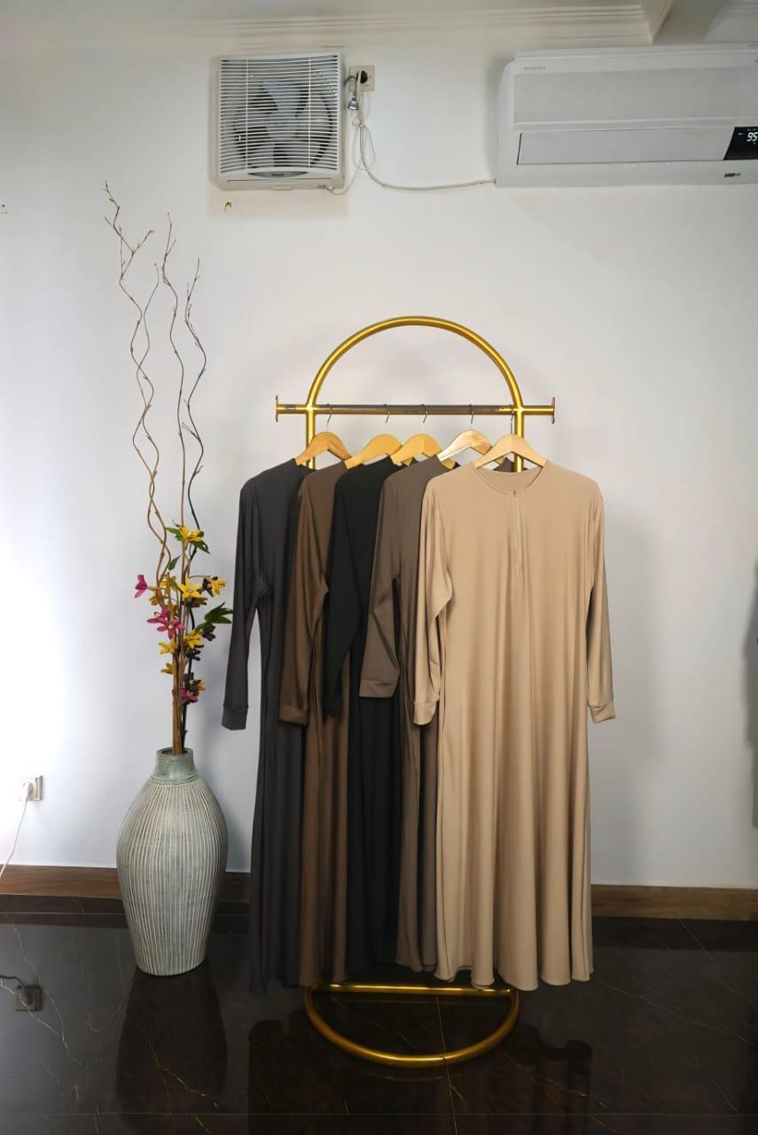 Basic dress jersey polos / BASIC dress jersey BASIC dress lengan panjang