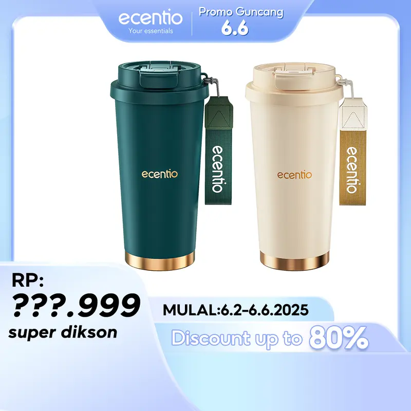 【Tahan dingin 25 jam】【SUS 316】【K】ecentio tumbler minum premium tahan dingin 24 jam botol stainless 316 portable tumblr 530ml Vacuum 0