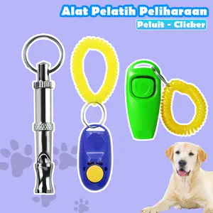 Peluit & Clicker Training Hewan Alat Latih Anjing Kucing Burung Peluit Ultrasonic Anti Barking