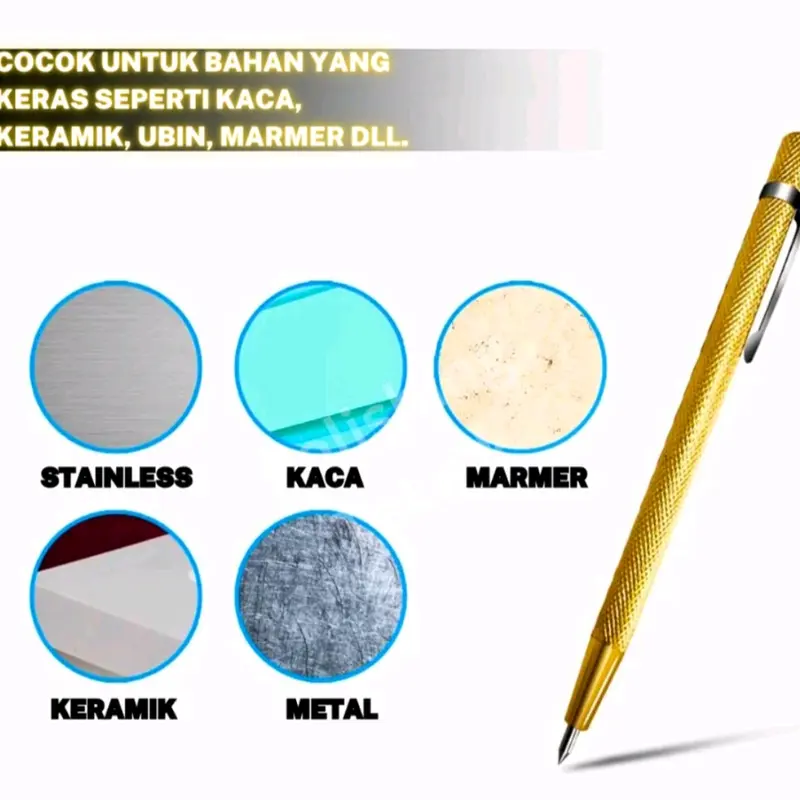 Pen Pemotong Ukir Segala Jenis Keramik Ubin Nat Kaca Stainless Metal 3