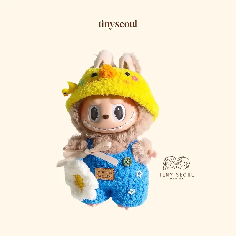 BAJU LABUBU 17CM KNIT - LABUBU OUTFIT - Baju Rajut Boneka Labubu Macaron 6