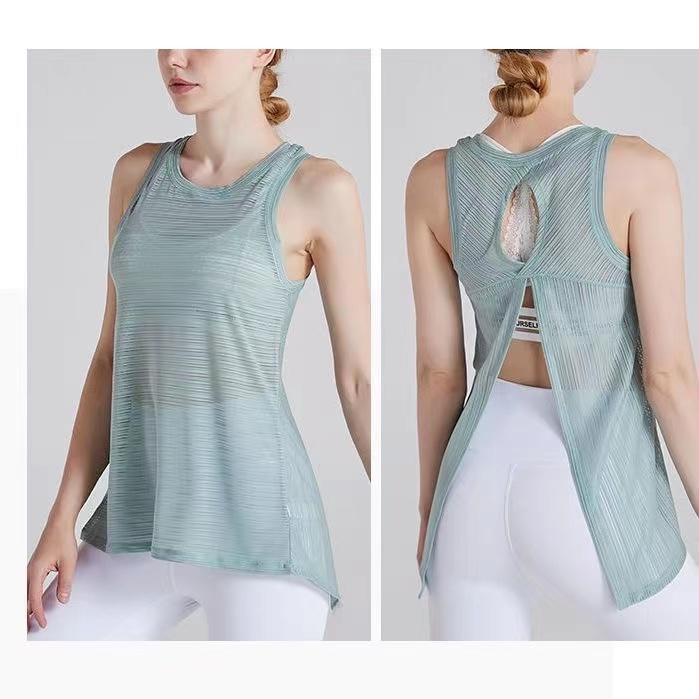 Product Introduction of Áo Vest Yoga Nhanh Khô Cho Nữ, Áo Thể Thao Thoáng Khí, Không Tay, Làm Đẹp Lưng, Chạy Bộ, Thể Dục, Tập Gym, Áo Ba Lỗ 36