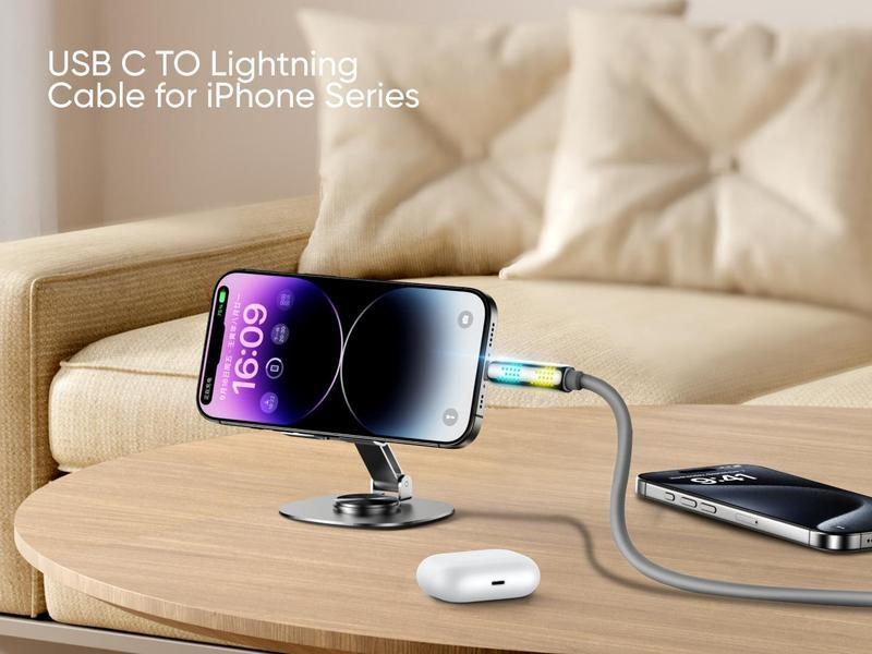 Product Introduction of New-MAGIC JOHN 4-in-1 Charging Cable, Super Fast 240W Charging with RGB Light 18